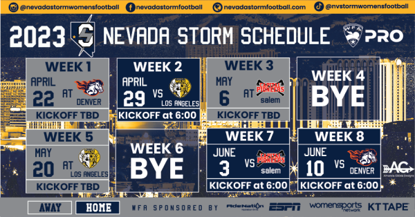 2023 Game Schedule Nevada Storm